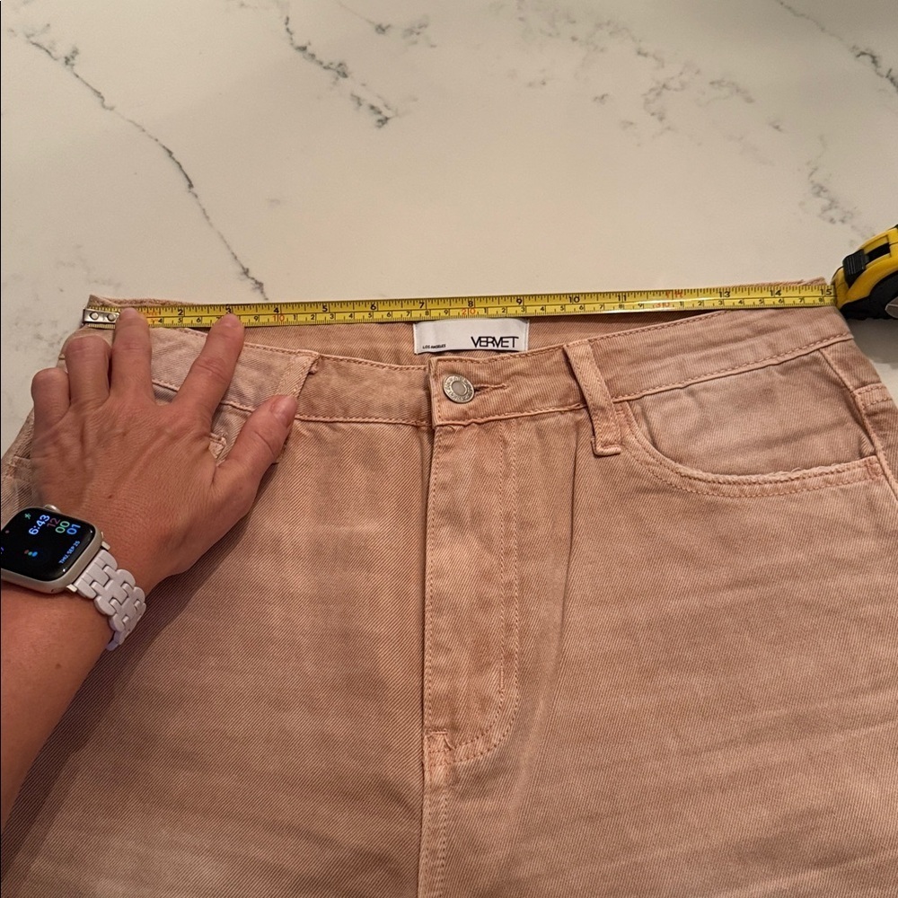 Vervet Vintage Crop Flare in Misty Rose - Picture 10 of 10